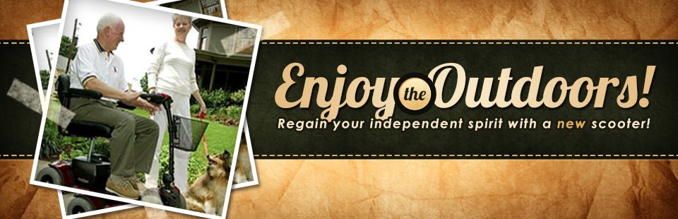 Regain your independent spirit with a new scooter! Click here to browse scooters.